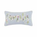 Puesta En Escena 12 x 24 in. Floral Family Cord Embroidered Polyester Filler Pillow PU3124473